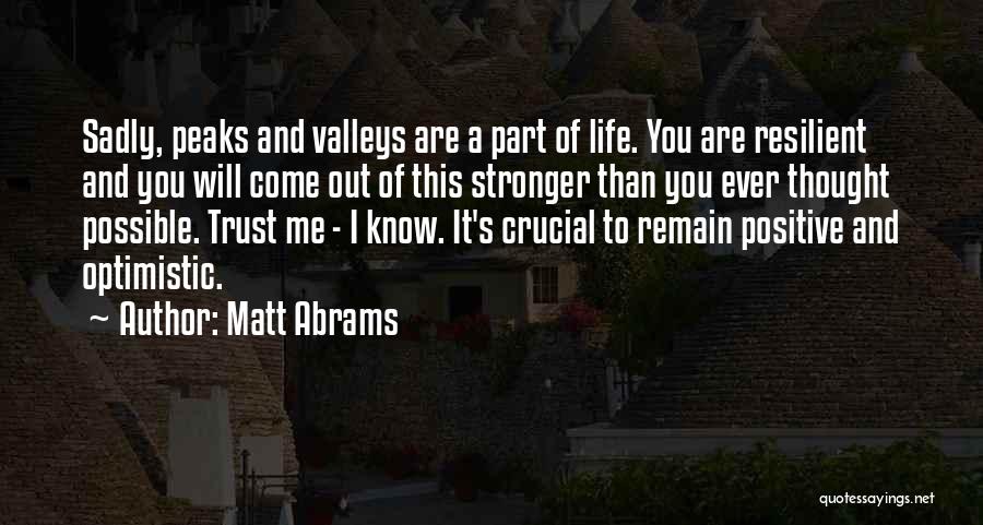 I'm Stronger Than Ever Quotes By Matt Abrams