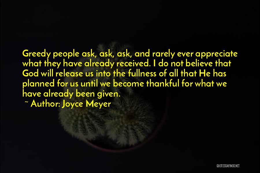 I'm Thankful For God Quotes By Joyce Meyer