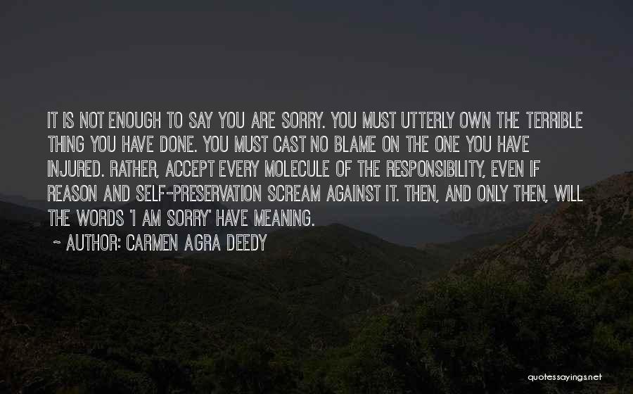 I'm The One To Blame Quotes By Carmen Agra Deedy