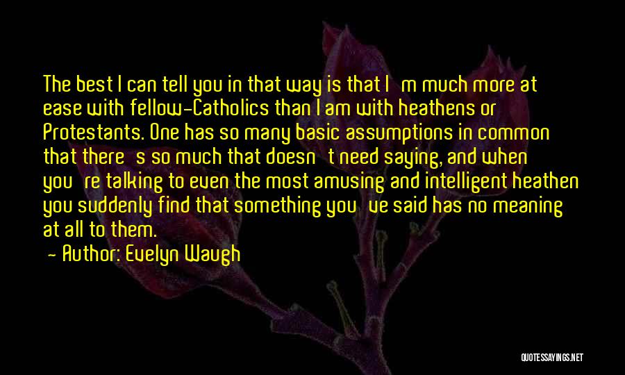 I'm The One You Need Quotes By Evelyn Waugh
