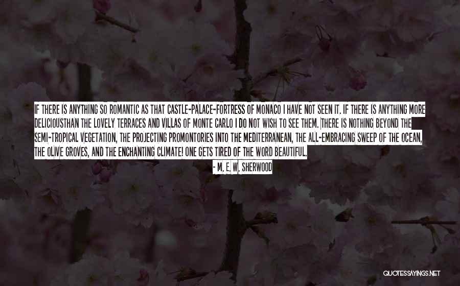 I'm Tired Of It All Quotes By M. E. W. Sherwood