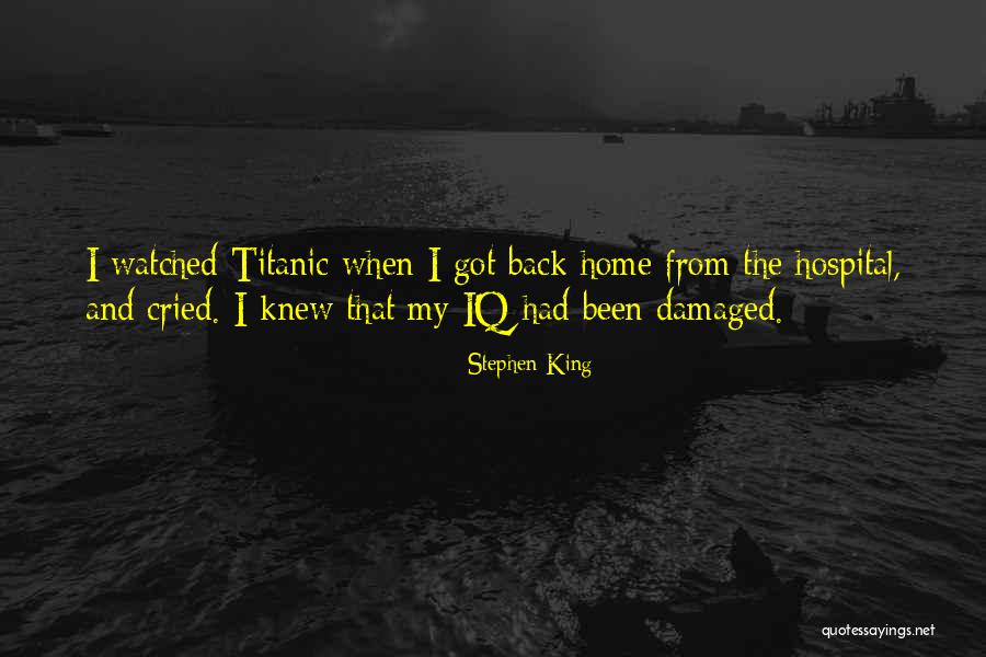I'm Too Damaged Quotes By Stephen King I'm Too Damaged Quotes By Stephen King