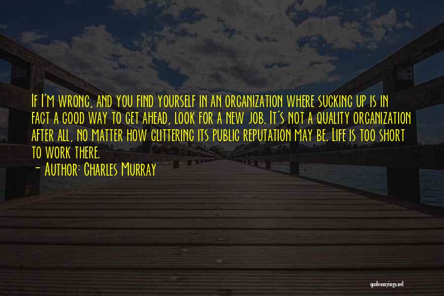 I'm Too Good For You Quotes By Charles Murray