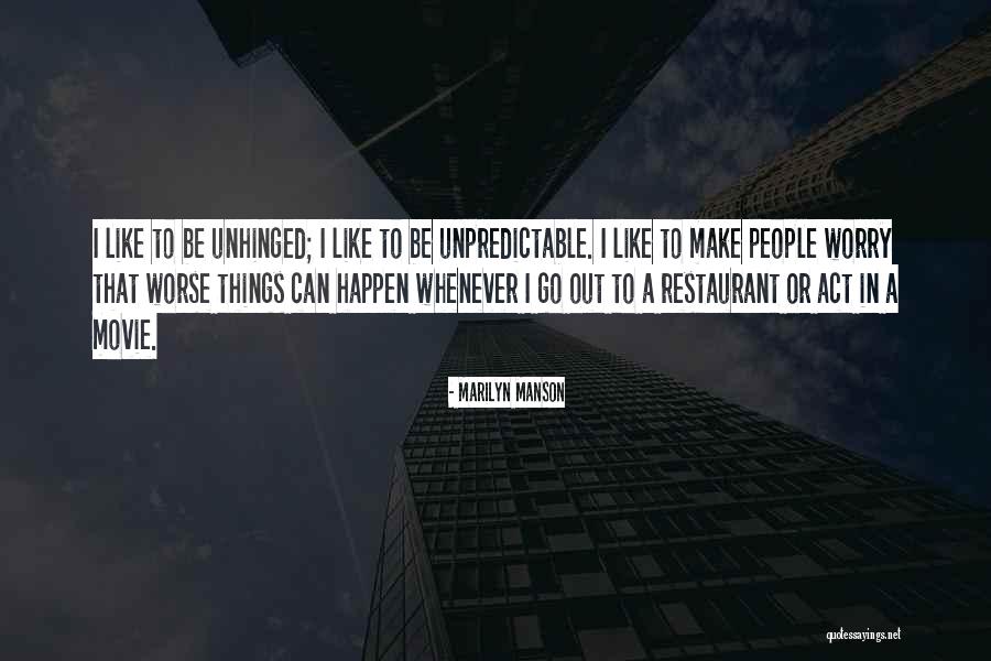 I'm Unpredictable Quotes By Marilyn Manson I'm Unpredictable Quotes By Marilyn Manson