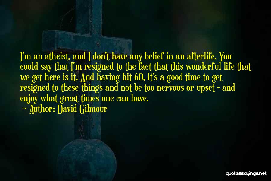 I'm Upset Quotes By David Gilmour