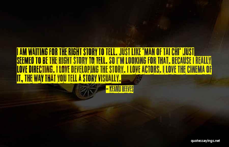 I'm Waiting For The Right Man Quotes By Keanu Reeves I'm Waiting For The Right Man Quotes By Keanu Reeves