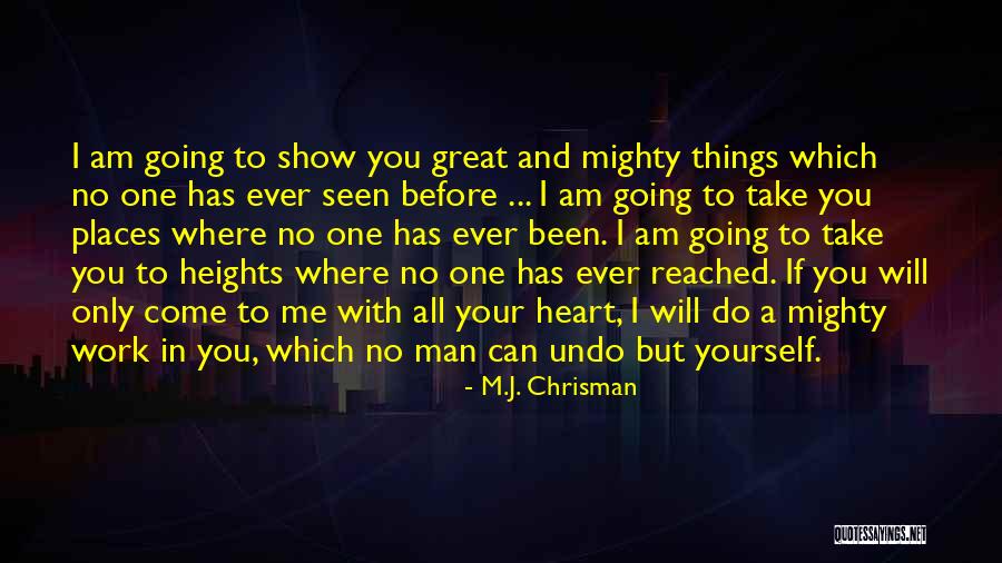 I'm Your Man Quotes By M.J. Chrisman I'm Your Man Quotes By M.J. Chrisman