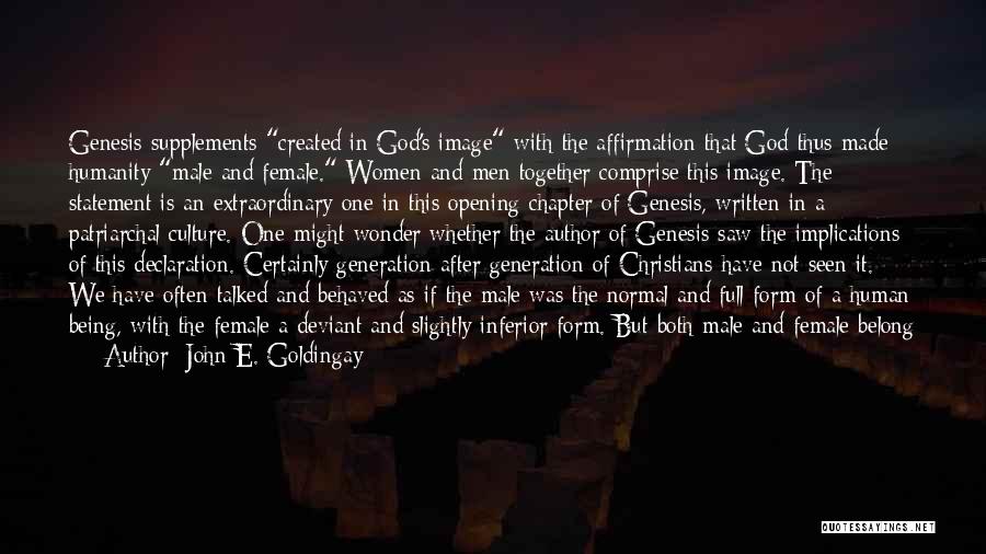 Image Of God Quotes By John E. Goldingay