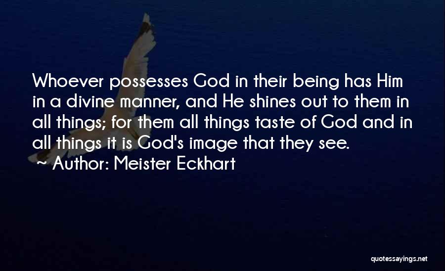 Image Of God Quotes By Meister Eckhart