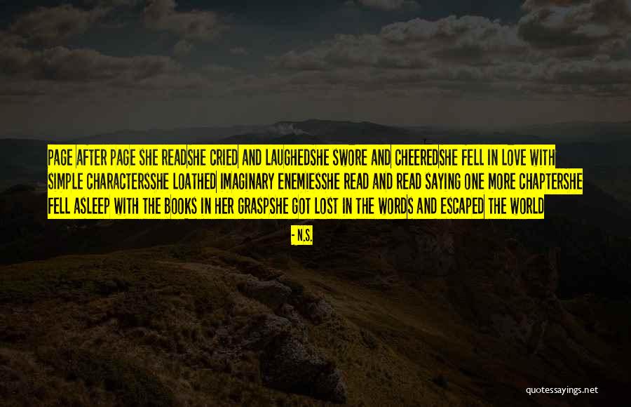 Imaginary Characters Quotes By N.S. Imaginary Characters Quotes By N.S.