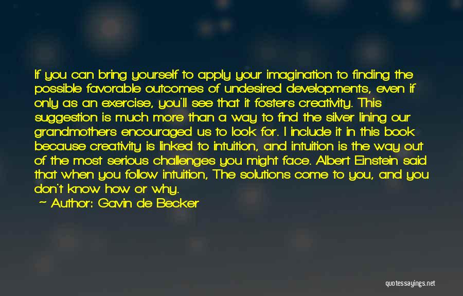 Imagination Albert Einstein Quotes By Gavin De Becker