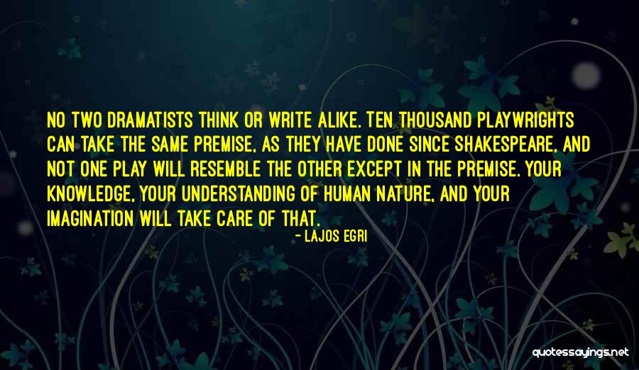 Imagination And Play Quotes By Lajos Egri