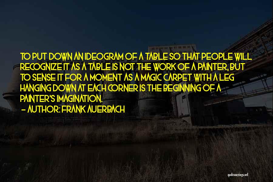 Imagination Magic Quotes By Frank Auerbach