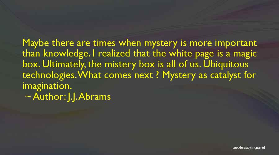 Imagination Magic Quotes By J.J. Abrams