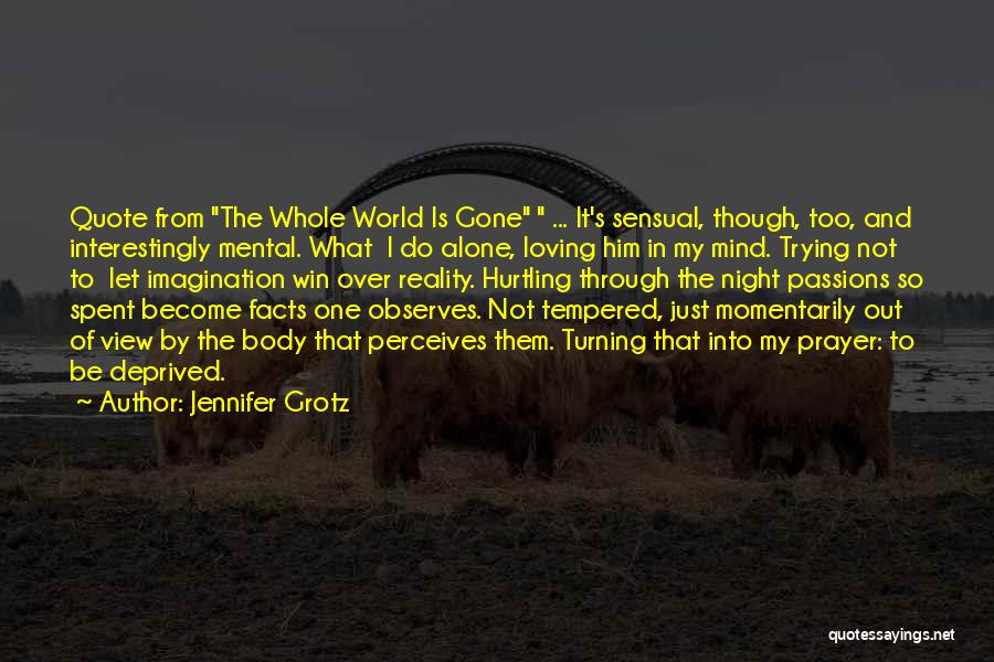 Imagination Reality Quotes By Jennifer Grotz