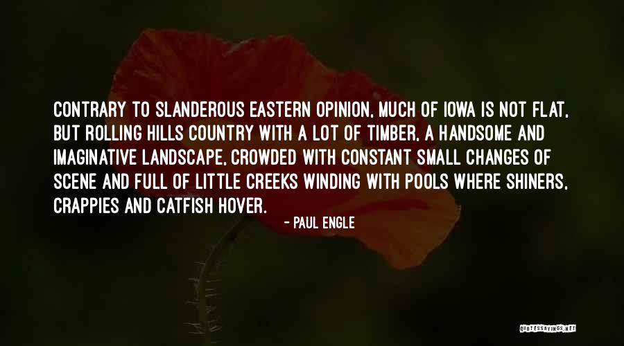 Imaginative Landscape Quotes By Paul Engle