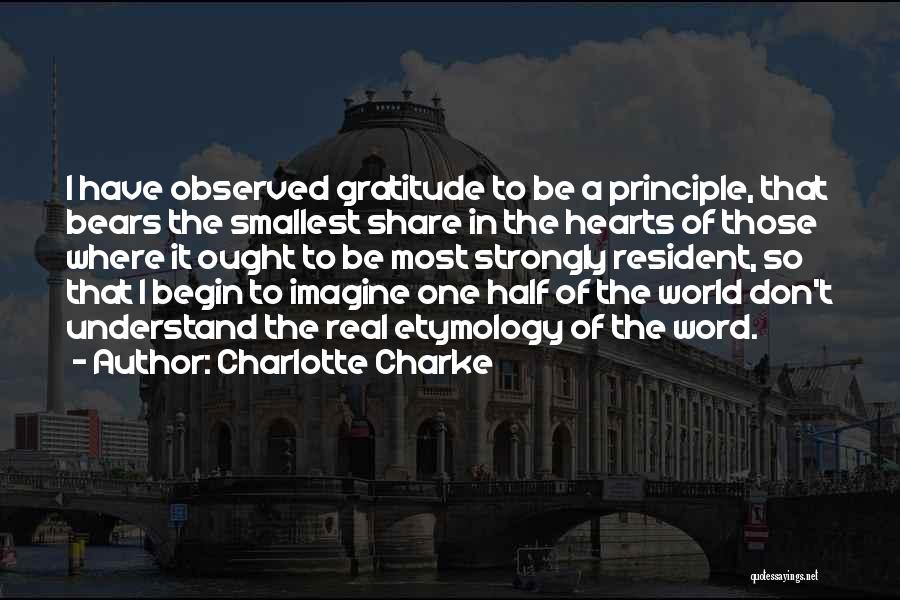 Imagine A World Quotes By Charlotte Charke