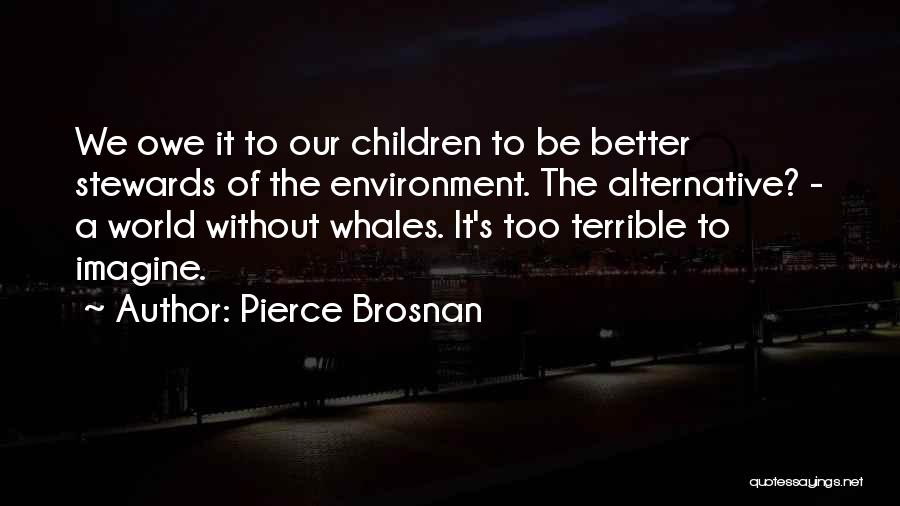 Imagine A World Without Quotes By Pierce Brosnan