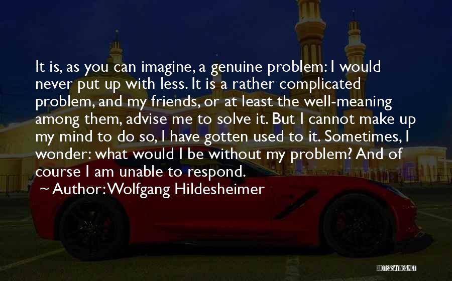 Imagine Me Without You Quotes By Wolfgang Hildesheimer