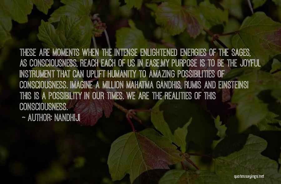 Imagine Possibilities Quotes By Nandhiji