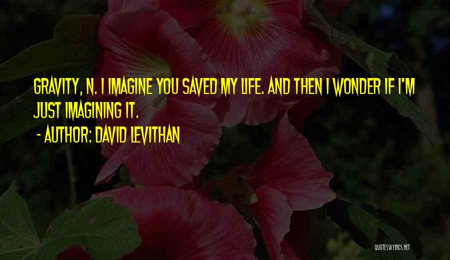 Imagining Life Quotes By David Levithan