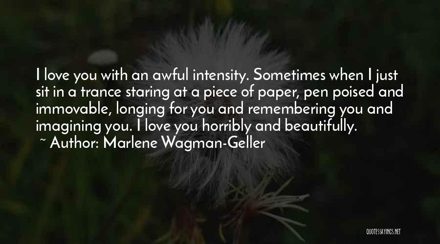 Imagining Love Quotes By Marlene Wagman-Geller