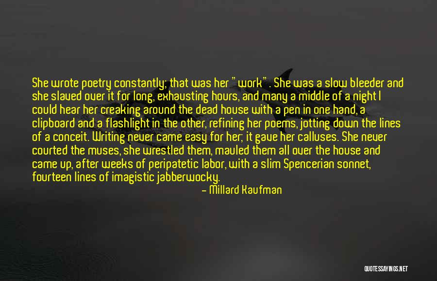 Imagistic Poetry Quotes By Millard Kaufman Imagistic Poetry Quotes By Millard Kaufman