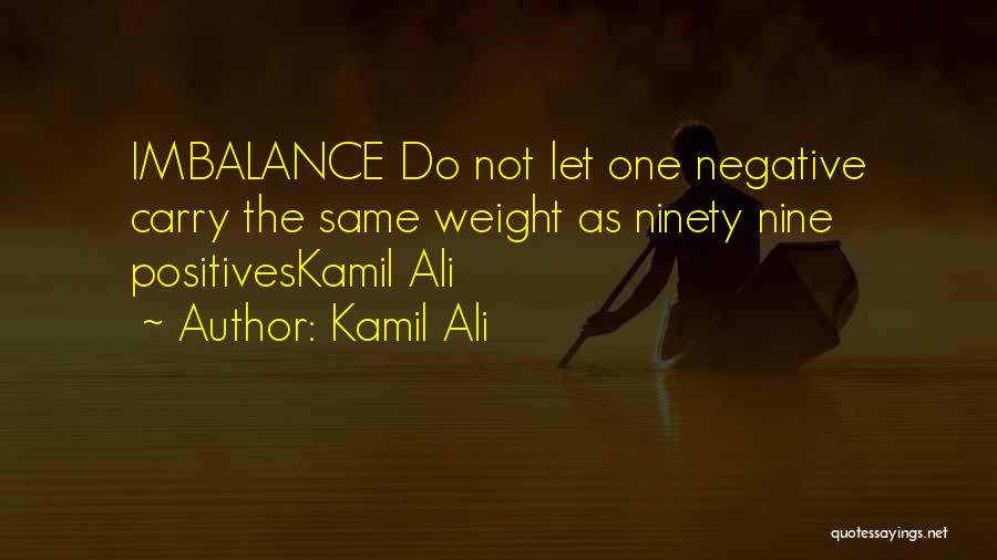 Imbalance Quotes By Kamil Ali