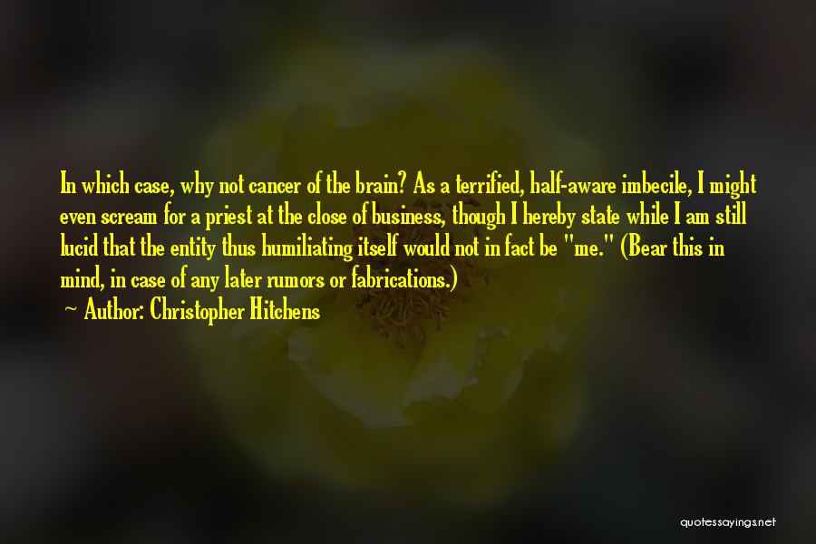 Imbecile Quotes By Christopher Hitchens
