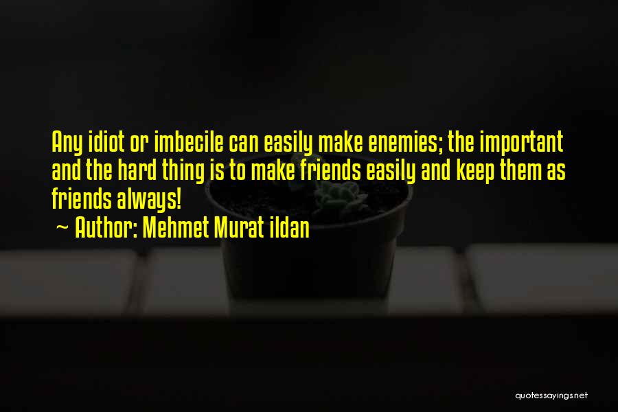 Imbecile Quotes By Mehmet Murat Ildan