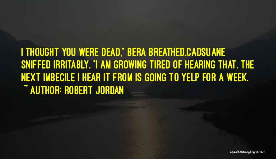 Imbecile Quotes By Robert Jordan
