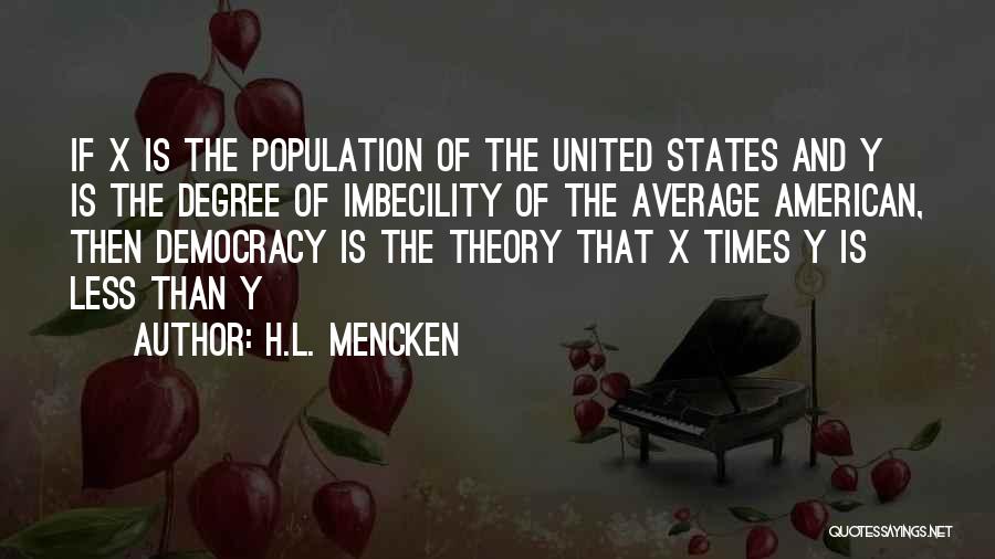 Imbecility Quotes By H.L. Mencken