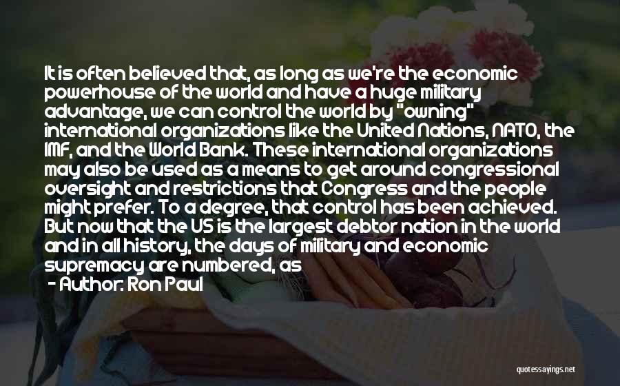 Imf And World Bank Quotes By Ron Paul