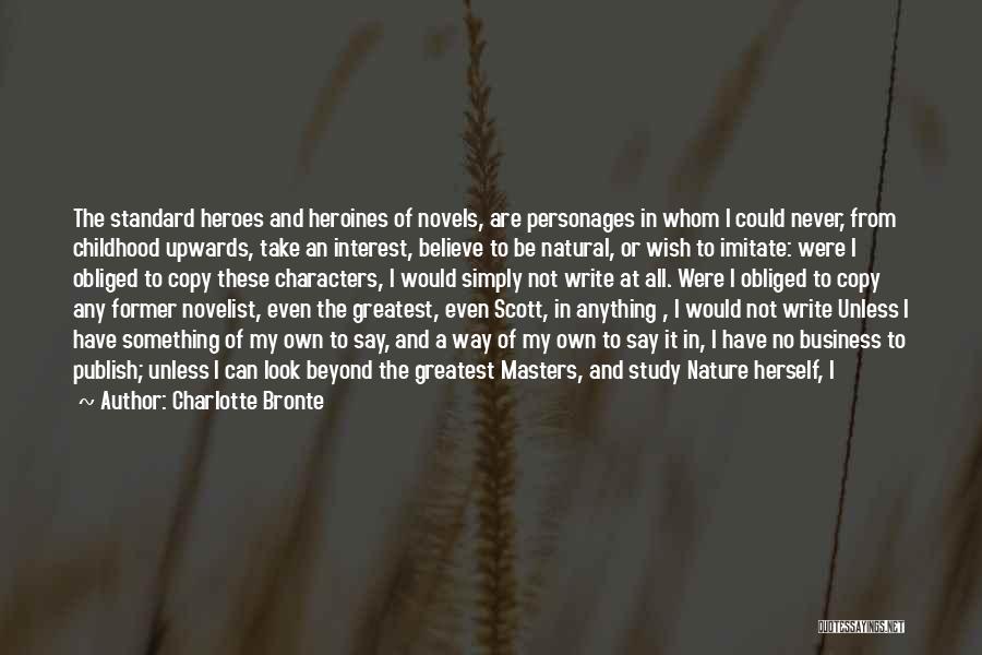 Imitate Quotes By Charlotte Bronte