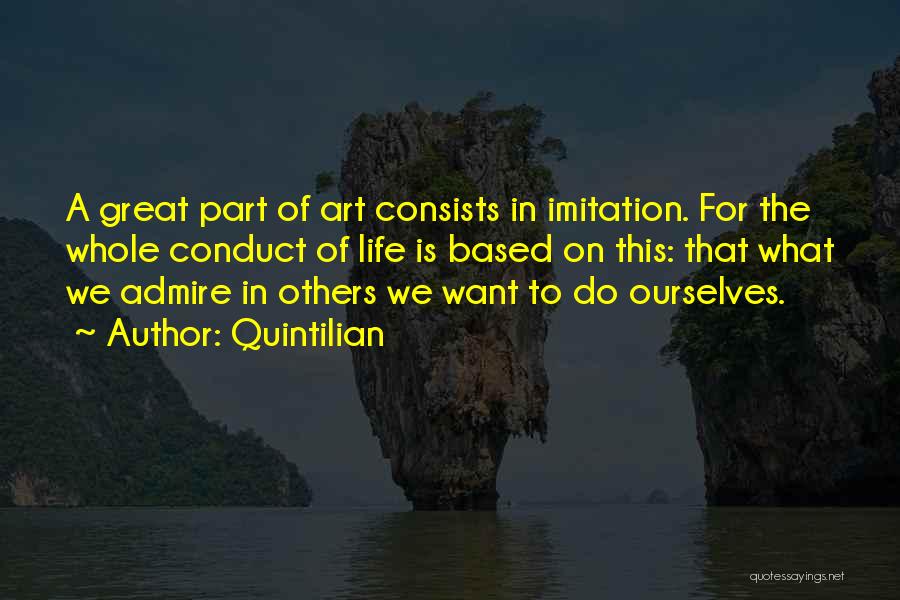 Imitation Of Life Quotes By Quintilian
