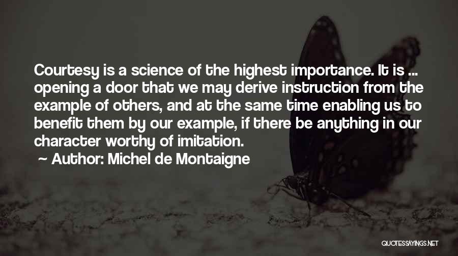 Imitation Others Quotes By Michel De Montaigne