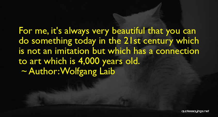 Imitation Quotes By Wolfgang Laib