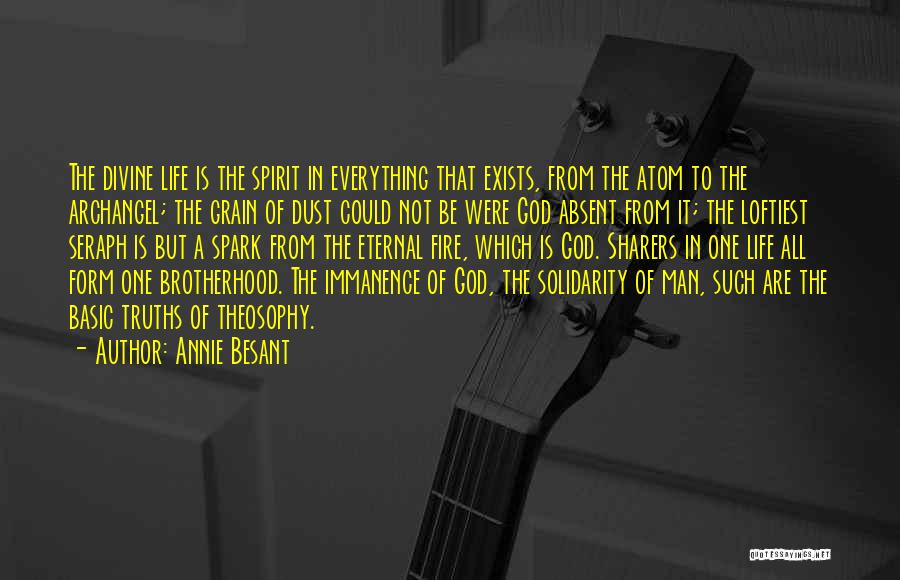 Immanence God Quotes By Annie Besant