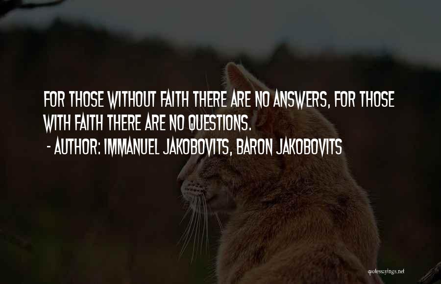 Immanuel Jakobovits, Baron Jakobovits Quotes 698467