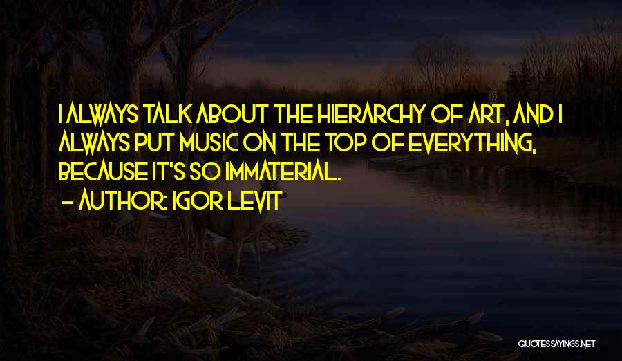 Immaterial Quotes By Igor Levit