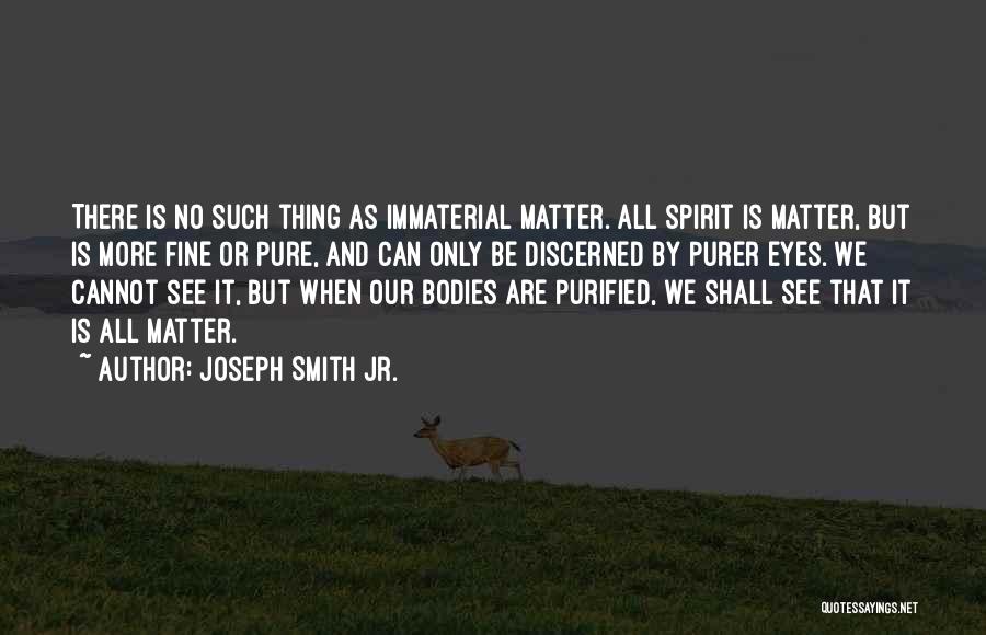 Immaterial Quotes By Joseph Smith Jr.