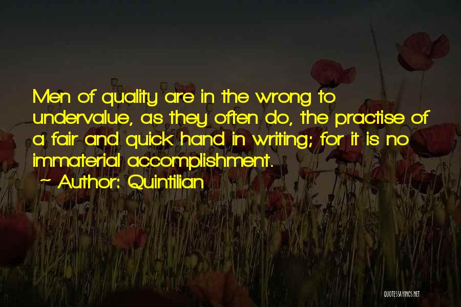 Immaterial Quotes By Quintilian