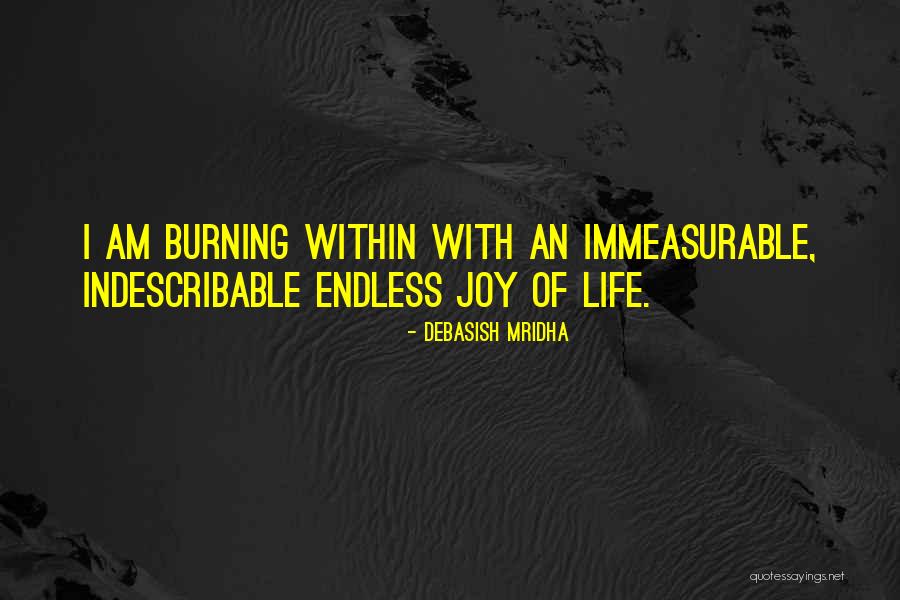 Immeasurable Joy Quotes By Debasish Mridha