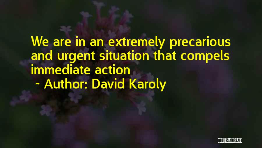 Immediate Action Quotes By David Karoly