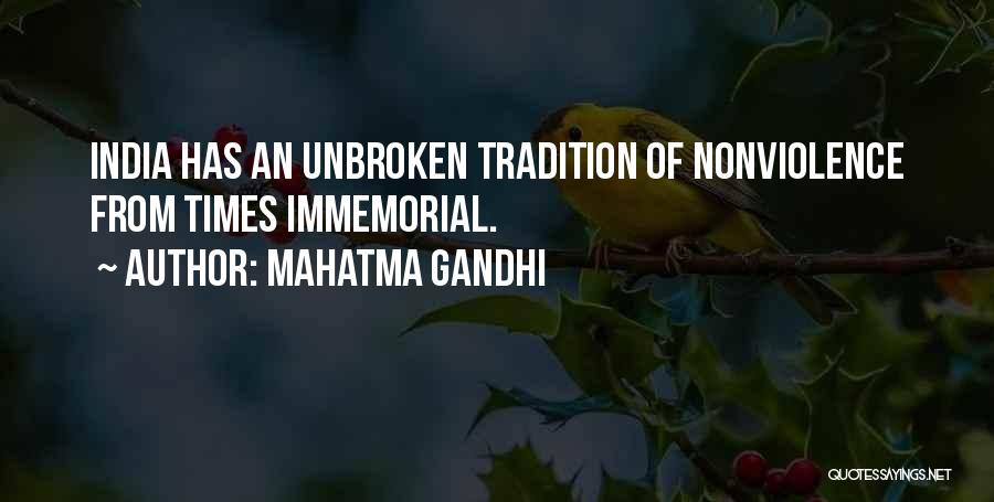 Immemorial Quotes By Mahatma Gandhi