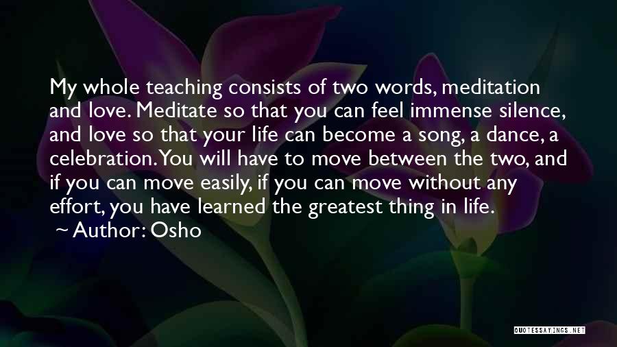 Immense Love Quotes By Osho