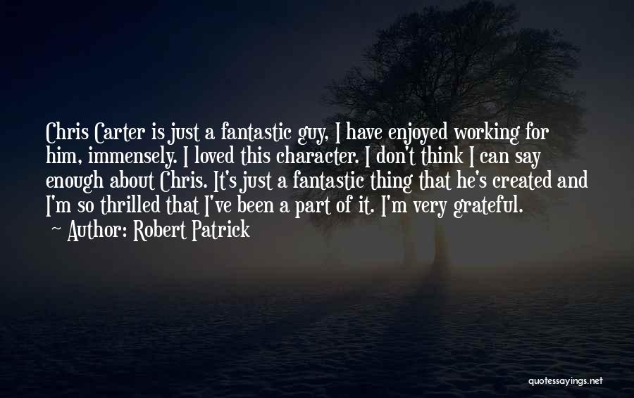 Immensely Quotes By Robert Patrick