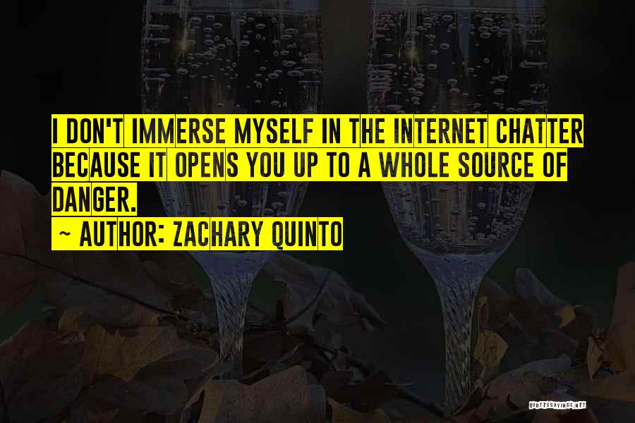 Immerse Quotes By Zachary Quinto