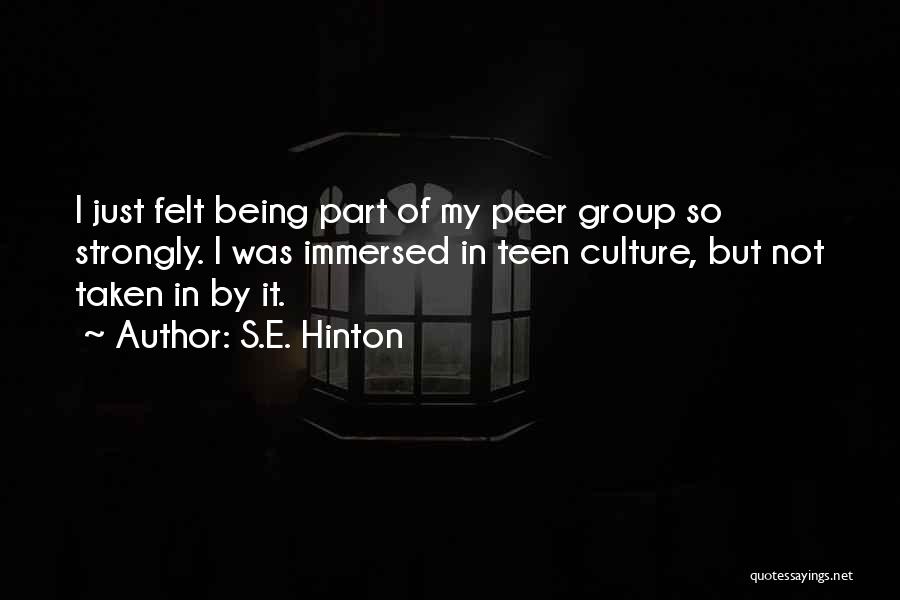 Immersed Quotes By S.E. Hinton