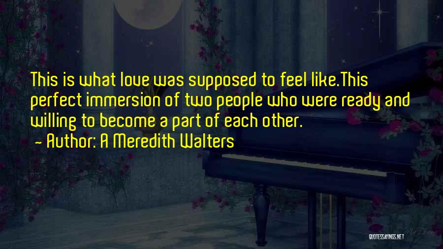 Immersion Quotes By A Meredith Walters